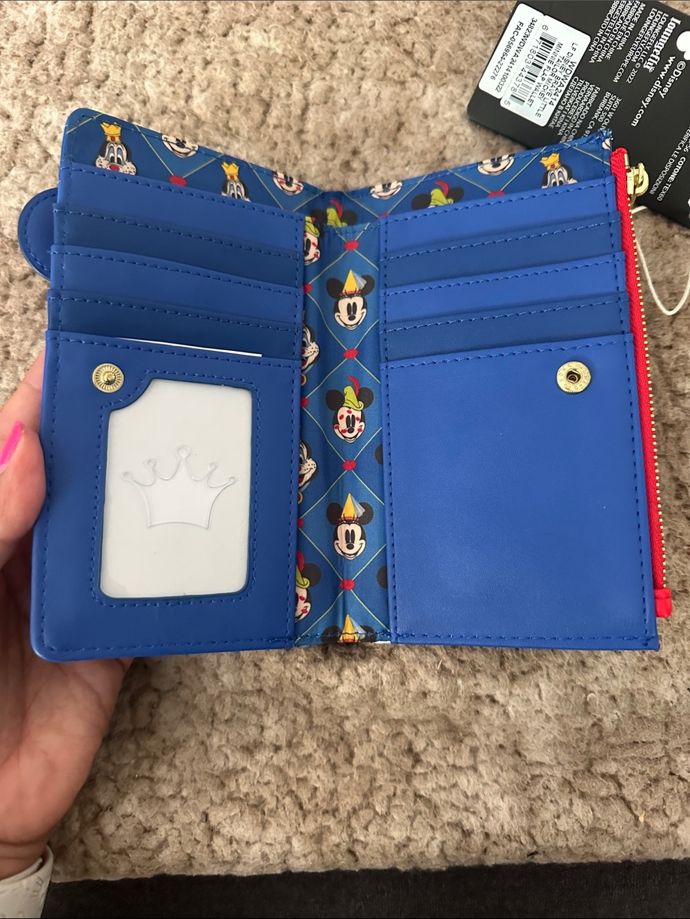 Loungefly- Disney Brave Little Tailor Mickey Minnie Flat Wallet - Picture 8 of 10